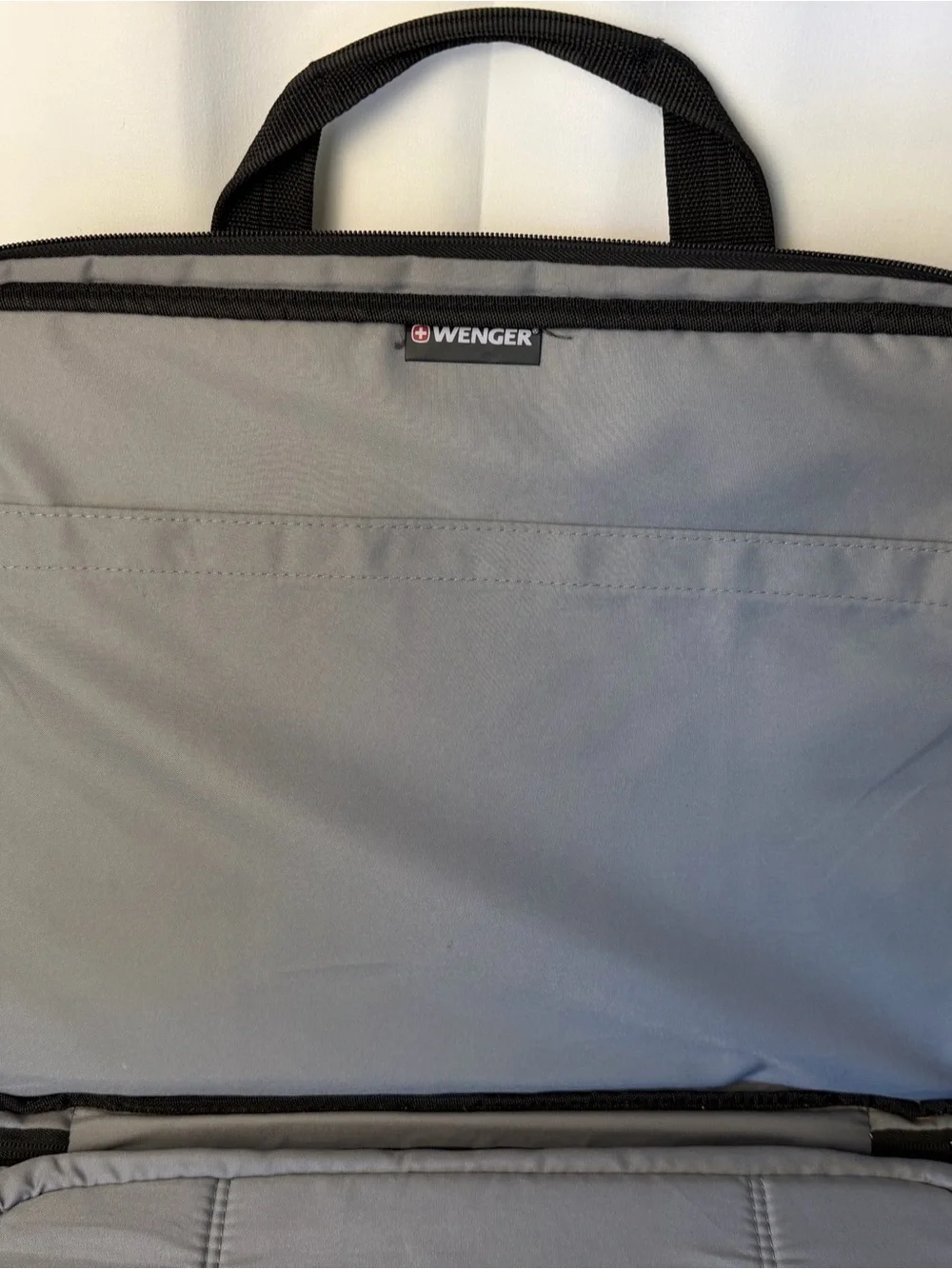 SwissGear Black and Gray Laptop Briefcase with Shoulder Strap